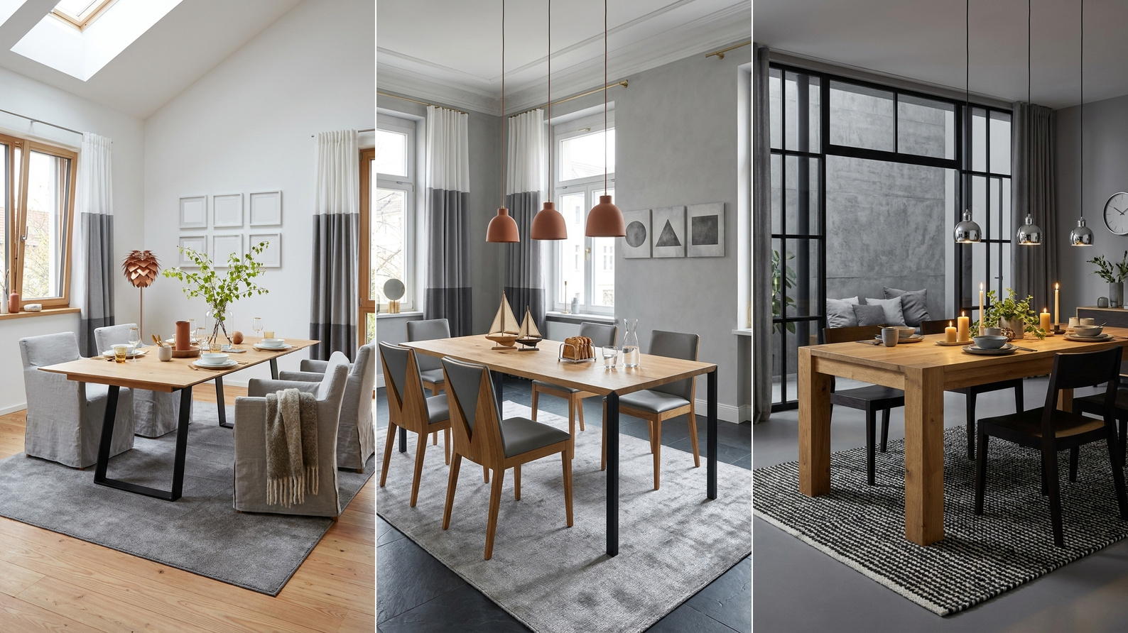 esszimmer ideen grau