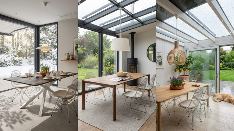 esszimmer ideen wintergarten