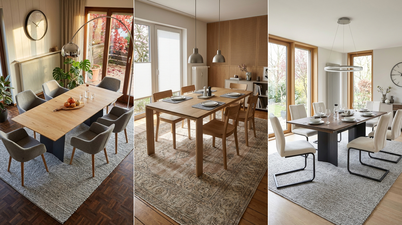 esszimmer teppich ideen