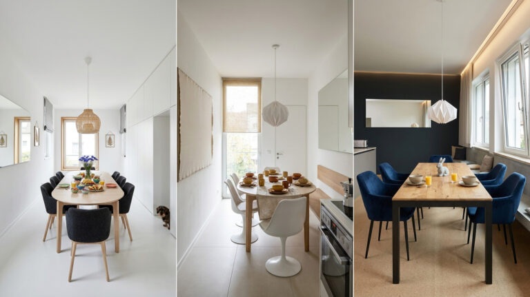 schmales esszimmer ideen